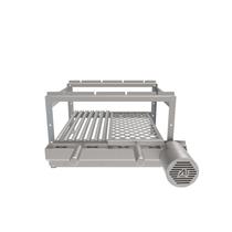 A3 Grill Tradicional - Motor Giratório para 4 Espetos + Grelha Argentina L21 + Grelha Moeda M21