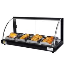 A4 - Estufa Alfa para salgados de 4 bandejas Preta - 220V - Omega
