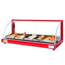 A5 - Estufa Alfa para salgados de 5 bandejas Vermelha - 127V - Omega