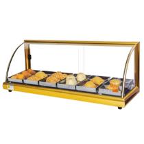 A6 - Estufa Alfa para salgados de 6 bandejas Dourada - 220V - Omega A6 - Estufa Alfa para salgados de 6 bandejas Dourada - 220V - Omega