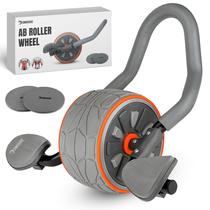 Ab Roller Wheel DMoose Fitness com suporte de cotovelo e 2 joelheiras