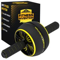 Ab Roller Wheel Fitness Invention 2 em 1 com joelheira