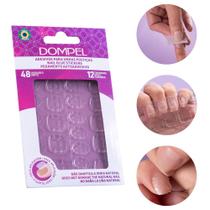 Aba Adesivo de Unha Postiça Transparente Autocolantes 48 Un