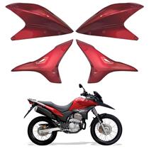 Aba Aleta Guia Inferior Superior Tanque Vermelho Candy Bromeria Honda Xre 300 2012