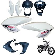 Aba (Asa) Tanque Cg Fan 160 2016 até 2021 + Farol Completo Com Aranha do Painel