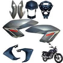 Aba (Asa) Tanque Cg Fan 160 2016 até 2021 + Farol Completo Com Aranha do Painel