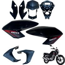 Aba (Asa) Tanque Cg Fan 160 2016 até 2021 + Farol Completo Com Aranha do Painel