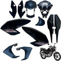 Aba (Asa) Tanque Cg Fan 160 2016 até 2021 + Farol Completo Rabeta Traseira 3 peças