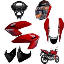 Aba (Asa) Tanque Cg Fan 160 2016 até 2021 + Farol Completo Rabeta Traseira 3 peças