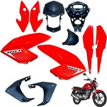 Aba (Asa) Tanque Cg Fan 160 2016 até 2021 + Farol Completo Rabeta Traseira 3 peças