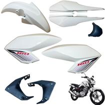 Aba (asa) Tanque Cg Fan 160 2016 até 2021 + Rabeta Traseira 3 Partes Paralama DIanteiro