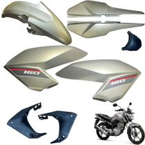 Aba (asa) Tanque Cg Fan 160 2016 até 2021 + Rabeta Traseira 3 Partes Paralama DIanteiro