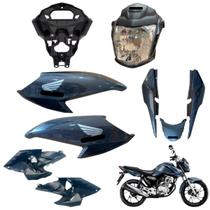 Aba (asa) Tanque Cg Fan 160 2022 / 2024 + Farol Completo Com Aranha Rabeta Traseira Aba (asa) Tanque Cg Fan 160 2022 / 2024 + Farol Completo Com Aranha Rabeta Traseira