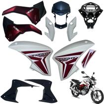 Aba (asa) Tanque Cg Titan 150 2014 / 2015 + Tampa Lateral Farol Completo Com Aranha Do Painel