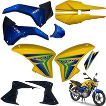 Aba (asa) Tanque Cg Titan 150 Modelo 2014 / 2015 + Tampa Lateral Rabeta Traseira 3 peças