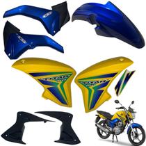 Aba (asa) Tanque Cg Titan 160 Modelo 2014 / 2015 + Tampa Lateral Paralama Dianteiro