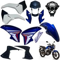Aba (Asa) Tanque Cg Titan Modelo 2014 / 2015 + Tampa Lateral Farol Completo Rabeta Traseira 3 peças