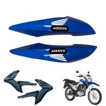 Aba do Tanque Nxr Bros 160 modelo 2016 Até 2021 Par de Complementos Carenagem Interna e Externa