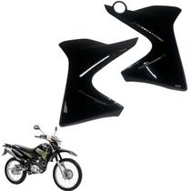 Aba Tanque Carenagem Preta Par Xtz 125 2003 A 2016