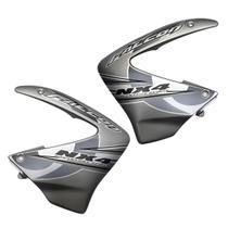 Aba Tanque Nx4 Falcon Preta 2006 Adesivada Prata 2008 Par