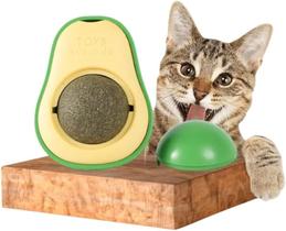 Abacate De Brinquedo Para Gatos Com Catnip Erva 100% Natural
