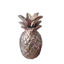 Abacaxi Decorativo Em Cerâmica Cobre 11x20cm 6215 - Moas