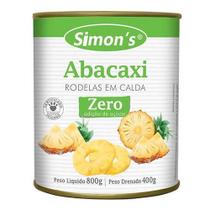 Abacaxi Rodelas Em Calda Zero Açúcar Simon's 800 g