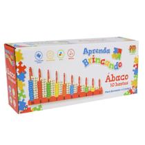 Ábaco 10 Hastes Aprenda Brincando Colorido