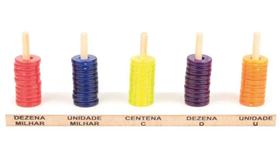 Ábaco Aberto 50 Argolas em Plástico Ábaco Aberto 50 Argolas em Plástico