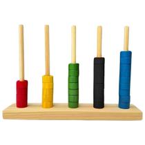 Ábaco Aberto Com 50 Argolas Contador Escolar Brw Ábaco Aberto Com 50 Argolas Contador Escolar Brw