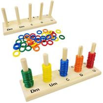 Ábaco Aberto Em Madeira Educativo MMP - Método Montessori