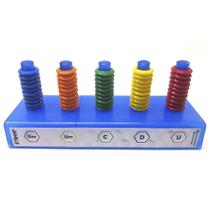 Ábaco Aberto para Inteiros e Decimais em Plástico Ensino Fundamental I Modelo Aluno