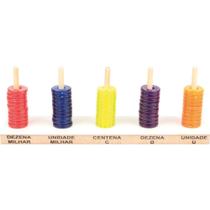 ábaco Aberto Translúcido de Plástico - 50 Peças - Carlu ábaco Aberto Translúcido de Plástico - 50 Peças - Carlu