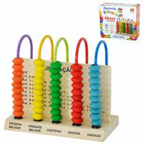 Abaco Brinquedo Educativo Escolar Matemática 5 Hastes - Toys Dm