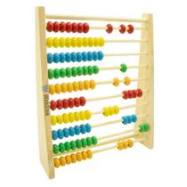 Ábaco De Madeira Brinquedo Montessori Educativo Motora Desenvolvimento Matemática Infantil
