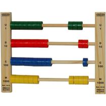 Ábaco do Aluno para Ensino da Matemática Brinquedo Educativo em Madeira Ábaco do Aluno para Ensino da Matemática Brinquedo Educativo em Madeira