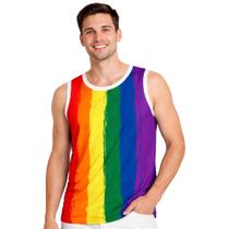 Abadá Regata Unissex Carnaval Bloco Folia Arco Iris