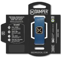 Abafador damper md tag metal couro azul dsmd07