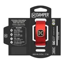 Abafador Damper Vermelho P/ Instrumentos de Corda MD Couro Tag Metal Metálico Guitarra Violão Baixo Abafador Damper Vermelho P/ Instrumentos de Corda MD Couro Tag Metal Metálico Guitarra Violão Baixo