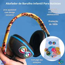 Abafador de Barulho Infantil Para Autistas Proteção 18 Db Yellow
