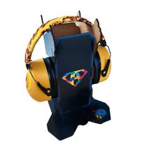 Abafador de Barulhos Infantil Para Autistas Infinity Yellow Com Suporte Decorativo