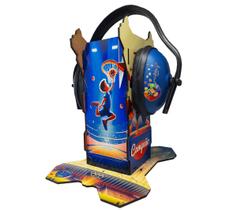 Abafador de Barulhos para Autistas acompanha suporte decorativo Campeões e Campeãs