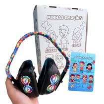 Abafador de Barulhos Para Autistas + Caixa Para Colorir e Quebra-cabeça