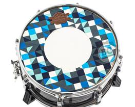 Abafador de Caixa Feel Good Low Tuning 13 Xadrez Azul para som de caixa grave e controlado (Made in Abafador de Caixa Feel Good Low Tuning 13 Xadrez Azul para som de caixa grave e controlado (Made in