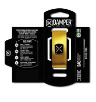 Abafador De Cordas P/ Guitarra Baixo Violão Damper Dourado