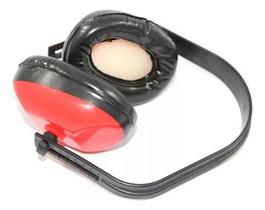 Abafador De Ruido Ouvido Protetor Auricular Tipo Concha Cor Laranja