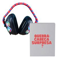 Abafador de Ruidos TEA Com Arco Vermelho + Quebra-cabeça Surpresa