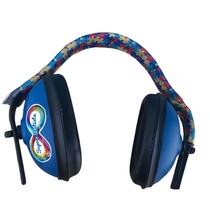 Abafador de Sons 11 DB Cor Azul para Autistas com arco colorido