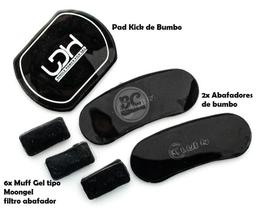 Abafador de Tambores Luen LDH Kit Damper Color Preto c/ Padkick e Abafadores de Bumbo e Tom (98254) Abafador de Tambores Luen LDH Kit Damper Color Preto c/ Padkick e Abafadores de Bumbo e Tom (98254)