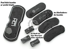 Abafador de Tambores Luen LDH Kit Harmonic Preto com Padkick e Abafadores de Bumbo e Tom (98257PT) Abafador de Tambores Luen LDH Kit Harmonic Preto com Padkick e Abafadores de Bumbo e Tom (98257PT)